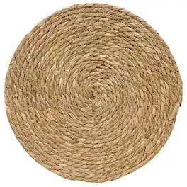 BreeBe - Straw Round Mat 14" Dia - Natural