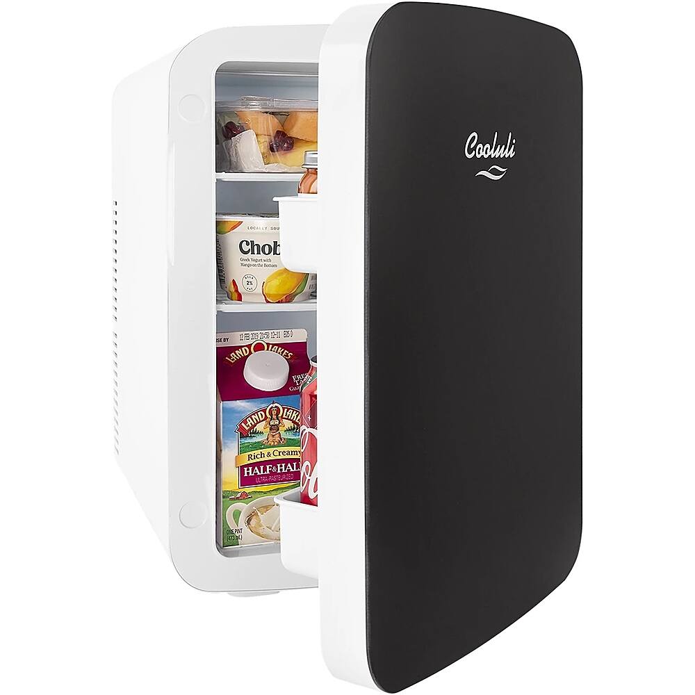 Left. Cooluli - Infinity 0.5 Cu. Ft. Mini Fridge - Black.