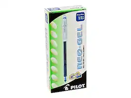 Pilot - Neo-Gel Gel Pens, Fine Point, Dozen - Blue Ink