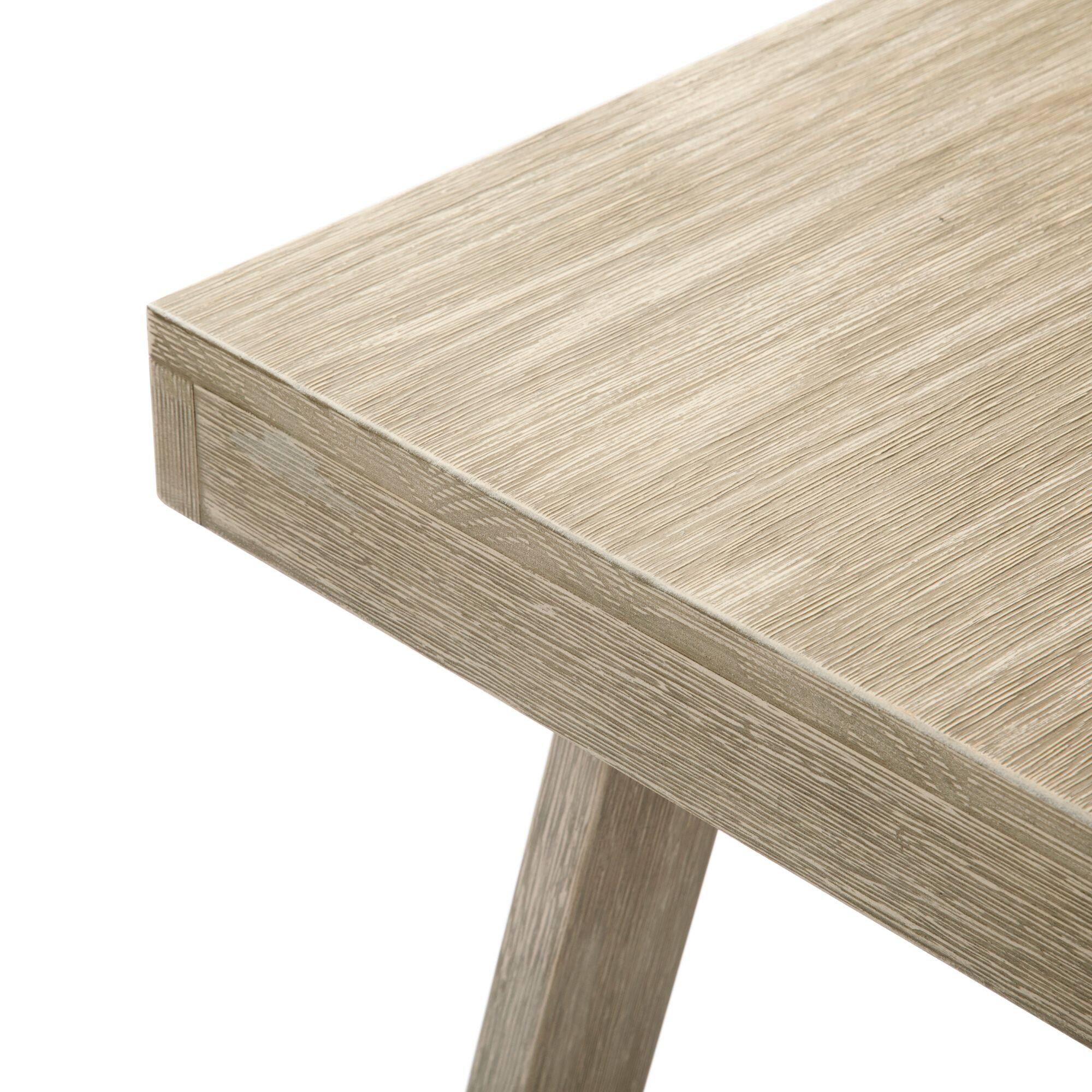 Alt View 3. Plank+Beam - Classic Rectangular Coffee Table (48in x 24in / 1220mm x 610mm), Seashell Wirebrush - Seashell Wirebrush.