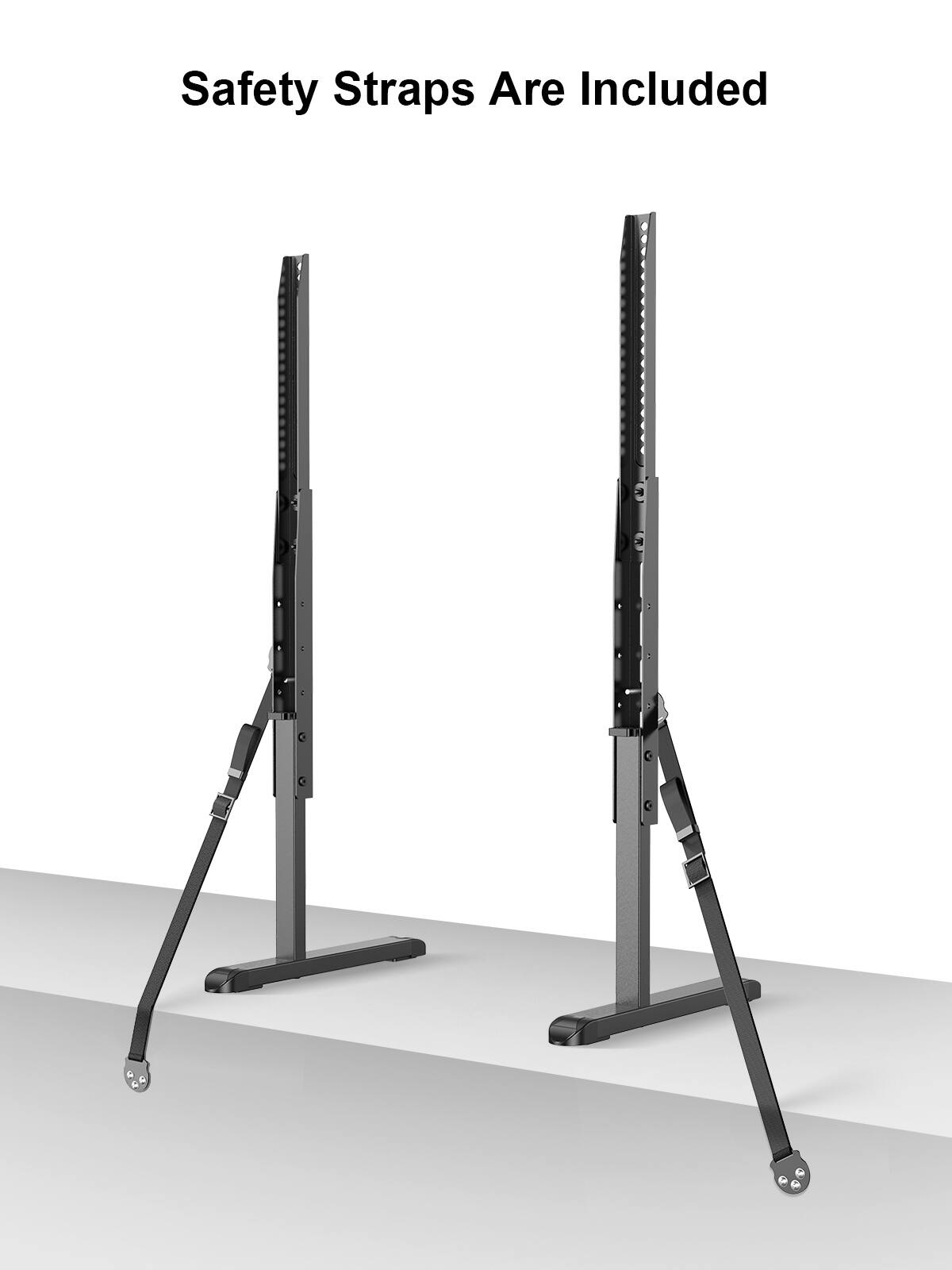 Safety straps are included.