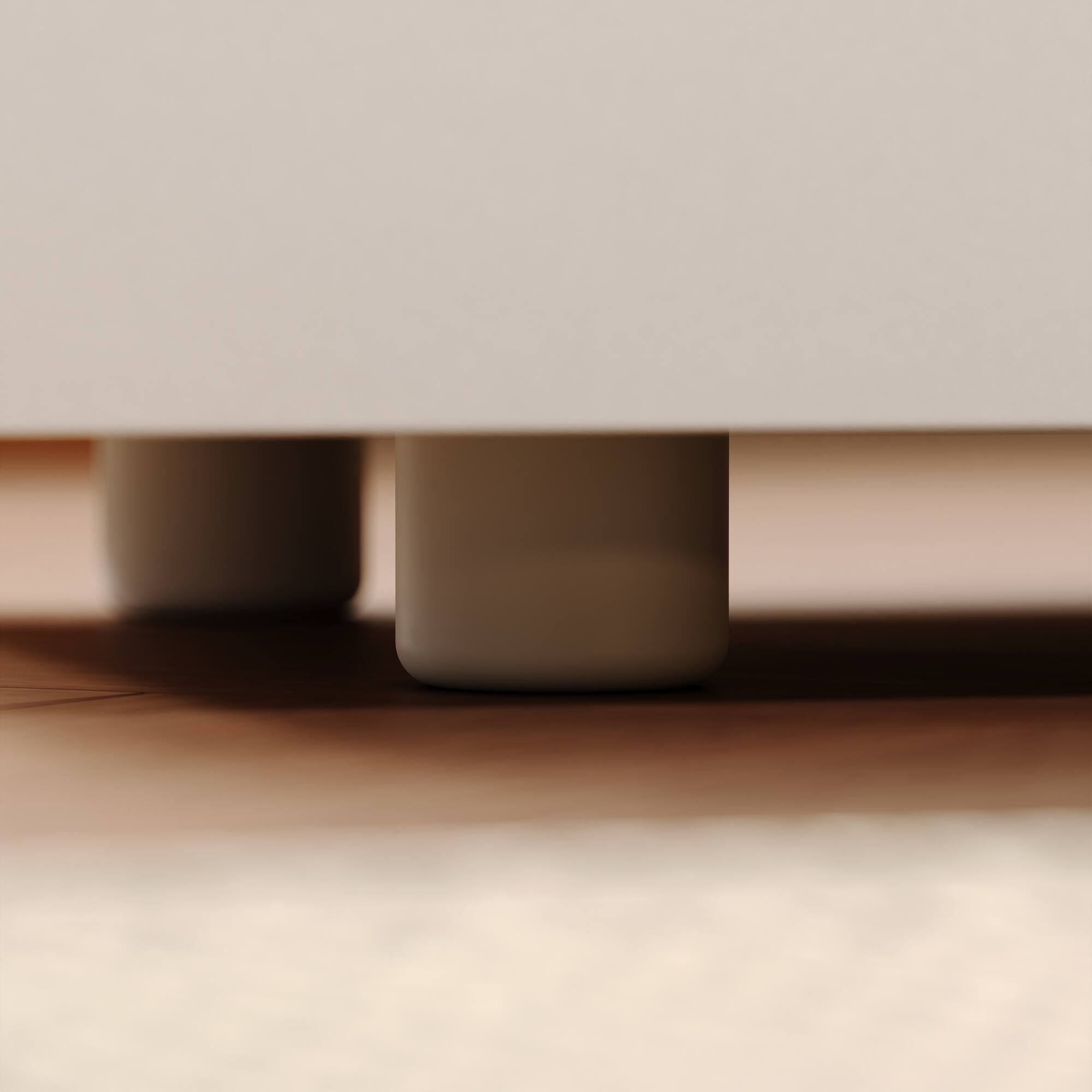 Alt View 9. FUFU & GAGA - FUFU&GAGA  Modern 2 - Drawer Nightstand: Minimalist Bedroom Storage Solution - White.