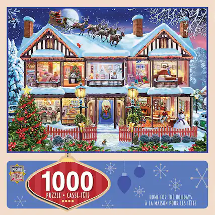 MASTER PIECES
1000 PUZZLE CASSE-TÊTE
HOME FOR THE HOLIDAYS
À LA MAISON POUR LES FÊTES
