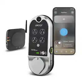 Lockly - Vision Video Doorbell Smart Lock Deadbolt Edition - Satin Nickel