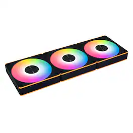 Lian Li - UNI FAN CL Flex 120mm Normal Blade (NOT Reverse) ARGB Fan, 3 Pack, Controller Included (12CL1F3B) - Black