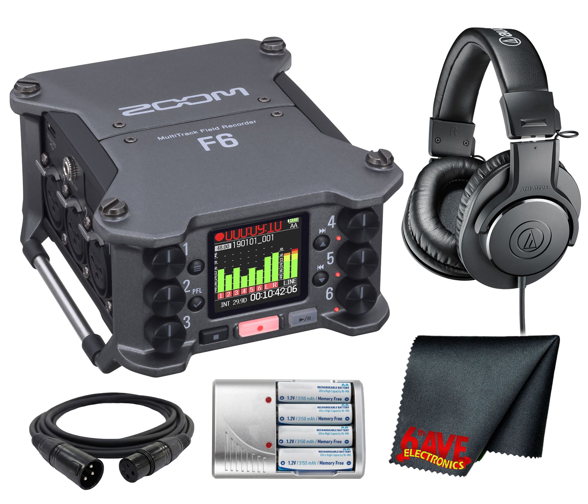 Zoom - F6 14-Track Multitrack Audio Recorder 192kHz