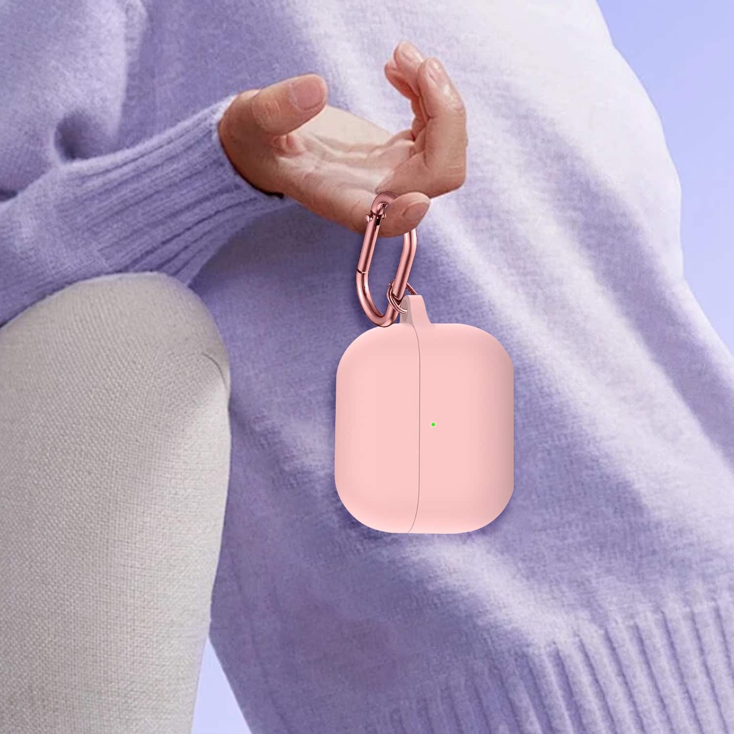 Alt View 16. SaharaCase - Venture Series Silicone Case for Samsung Galaxy Buds3, Buds3 Pro and Buds3 FE Headphones - Desert Rose.