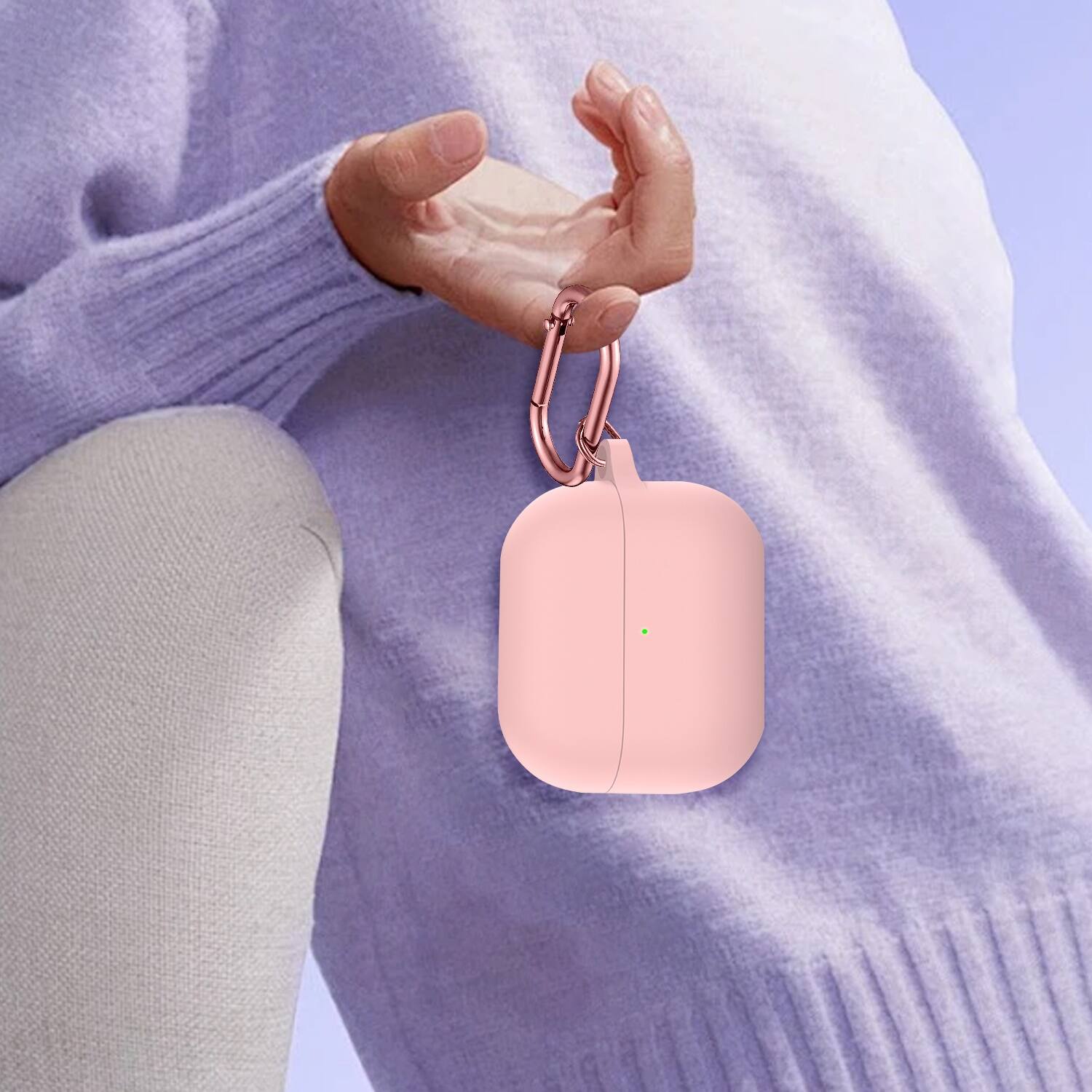 Alt View 16. SaharaCase - Venture Series Silicone Case for Samsung Galaxy Buds3, Buds3 Pro and Buds3 FE Headphones - Desert Rose.