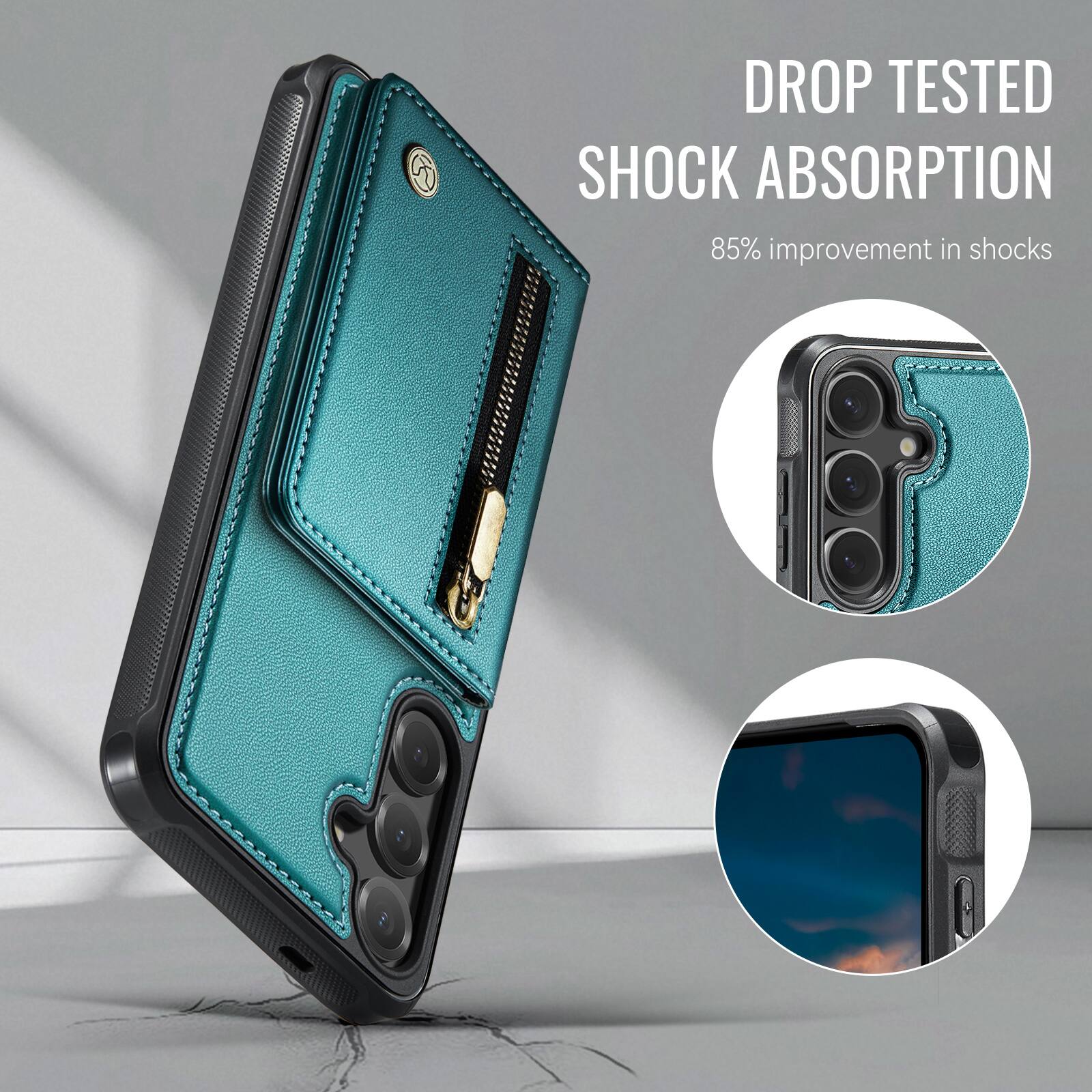 DROP TESTED SHOCK ABSORPTION  
85% improvement in shocks
