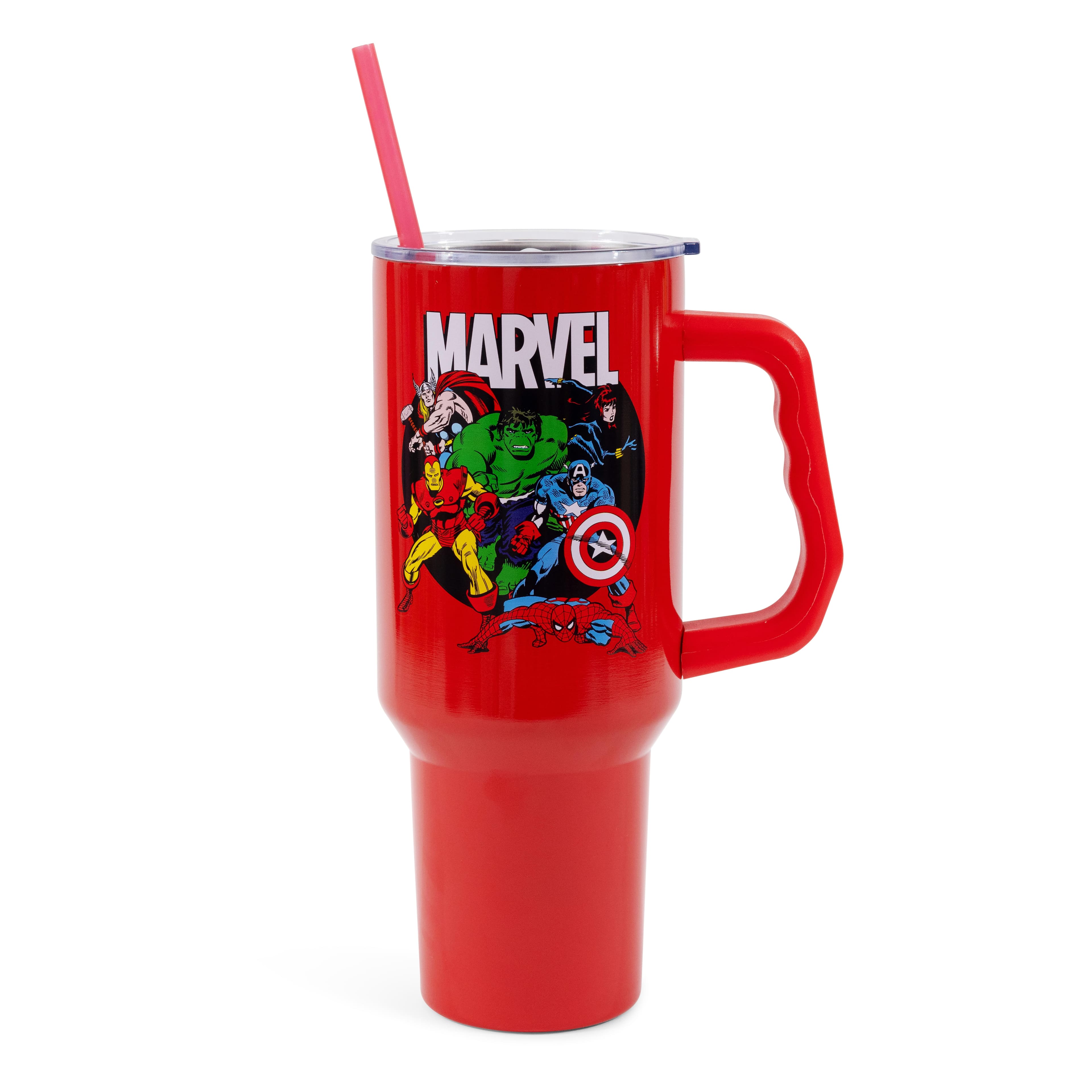 Marvel - Comics The Avengers 40-Ounce Stainless Steel Tumbler With Handle - Red price history on PriceWatchPro