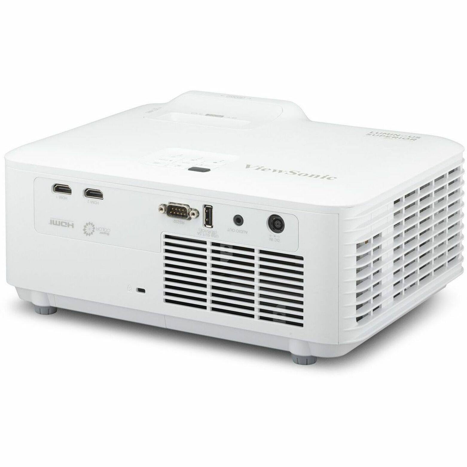 Alt View 19. ViewSonic - LS740HD 5,000 ANSI Lumens 1080p Laser Installation Projector - White.