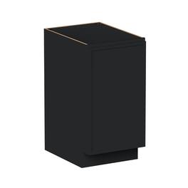 Boyel Living - 18-in W x 34.5-in H x 24-in D Shaker RTA Kitchen Full Height Door Base Cabinet with Soft-Close - Black