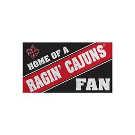 Evergreen Enterprises - Louisiana Ragin' Cajuns 16" x 28" Home of a Fan Indoor/Outdoor Logo Turf Mat - Multicolor