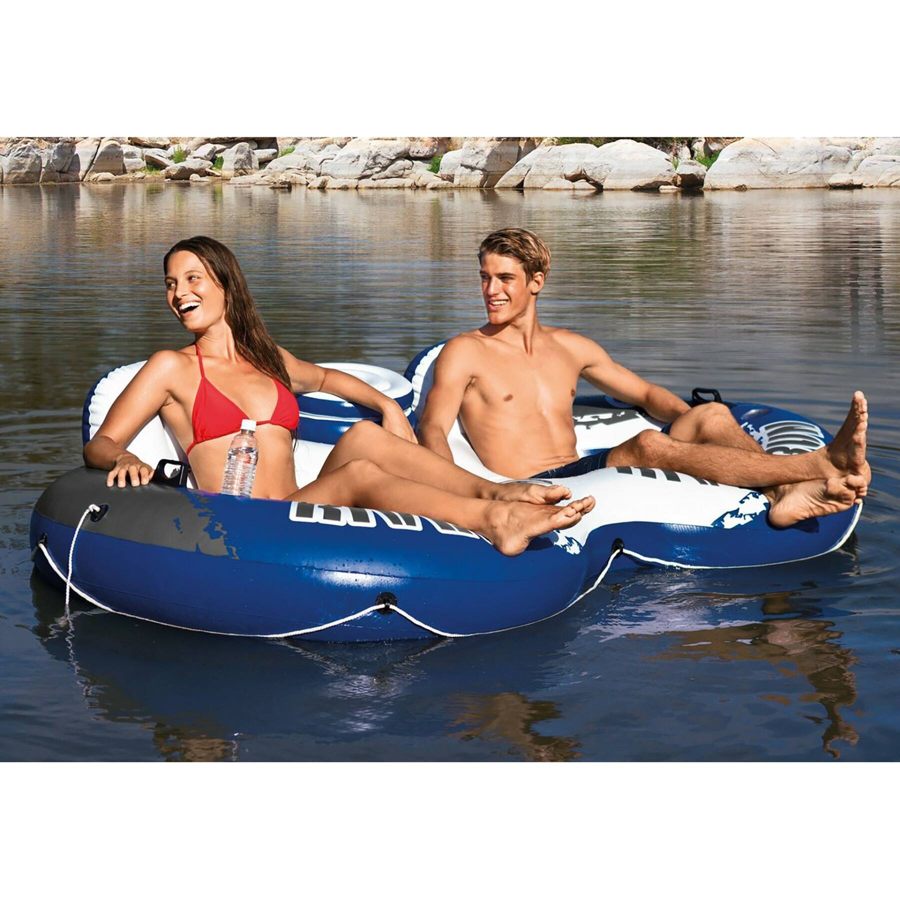 Left. Intex - Intex River Run 2  Inflatable Float For Water Use.