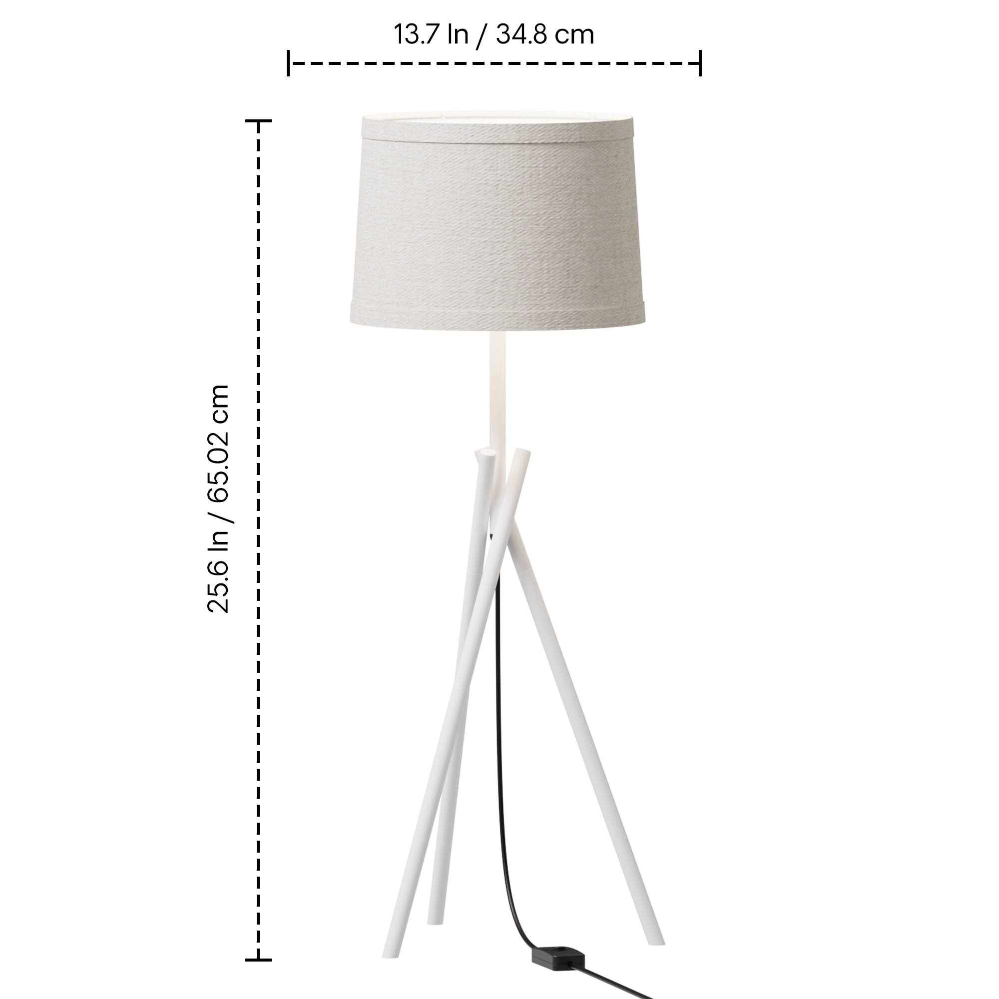 13.7 In / 34.8 cm  
25.6 In / 65.02 cm