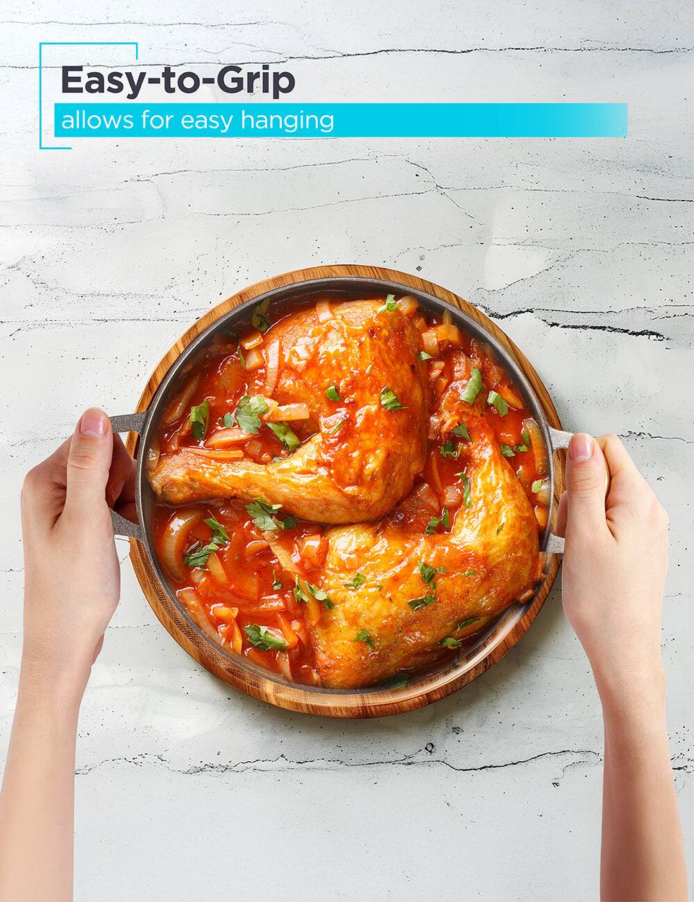 Easy-to-Grip, allows for easy hanging