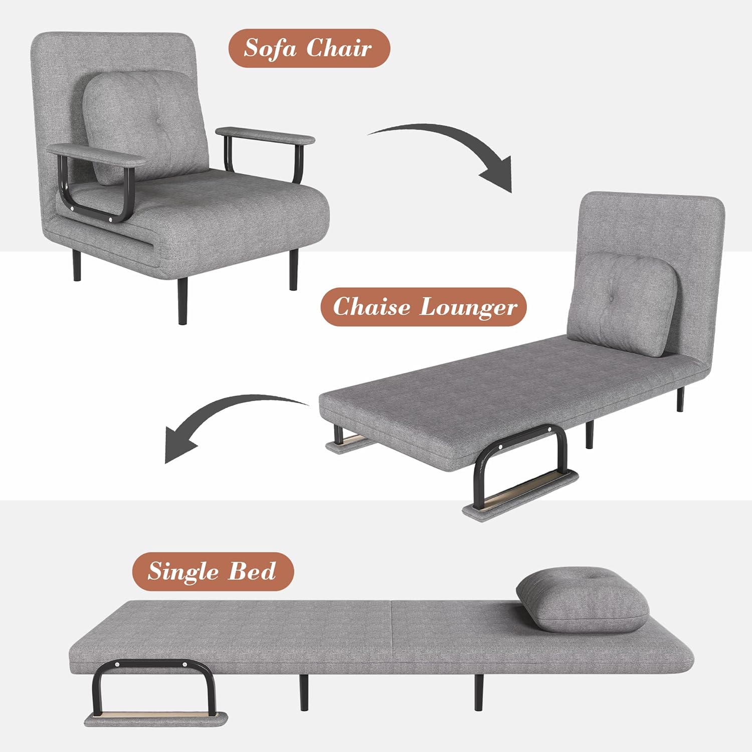 Sofa Chair  
Chaise Lounger  
Single Bed