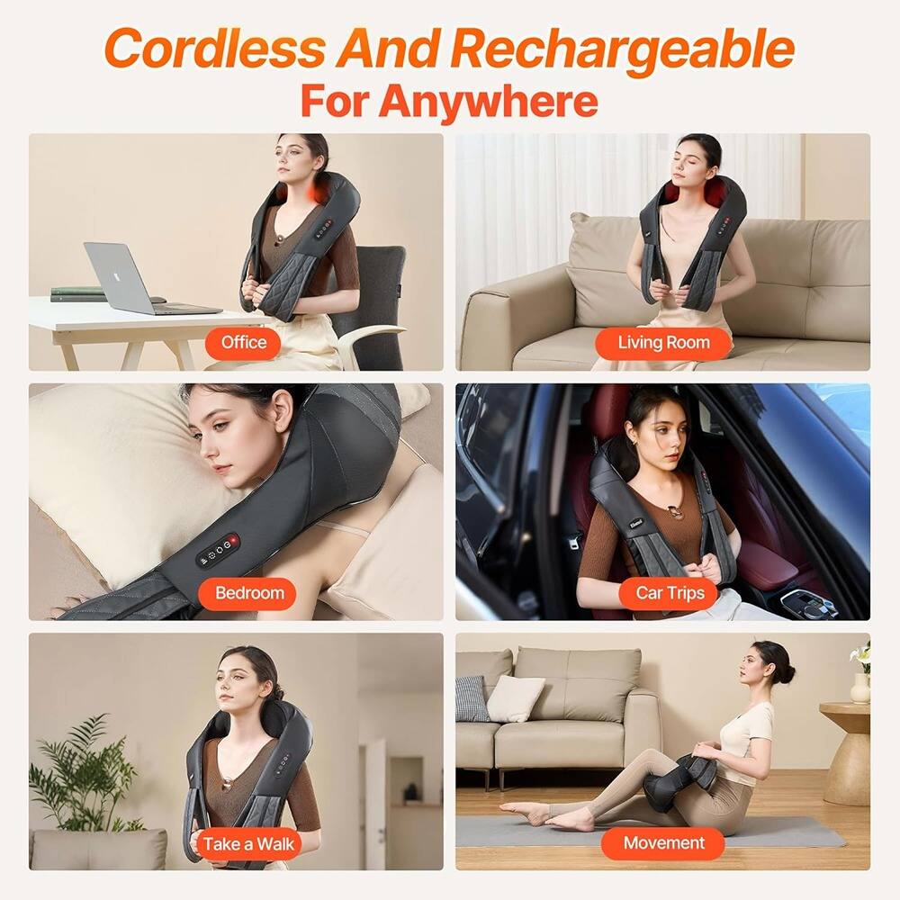 Cordless And Rechargeable For Anywhere

- Office
- Living Room
- Bedroom
- Car Trips
- Take a Walk
- Movement