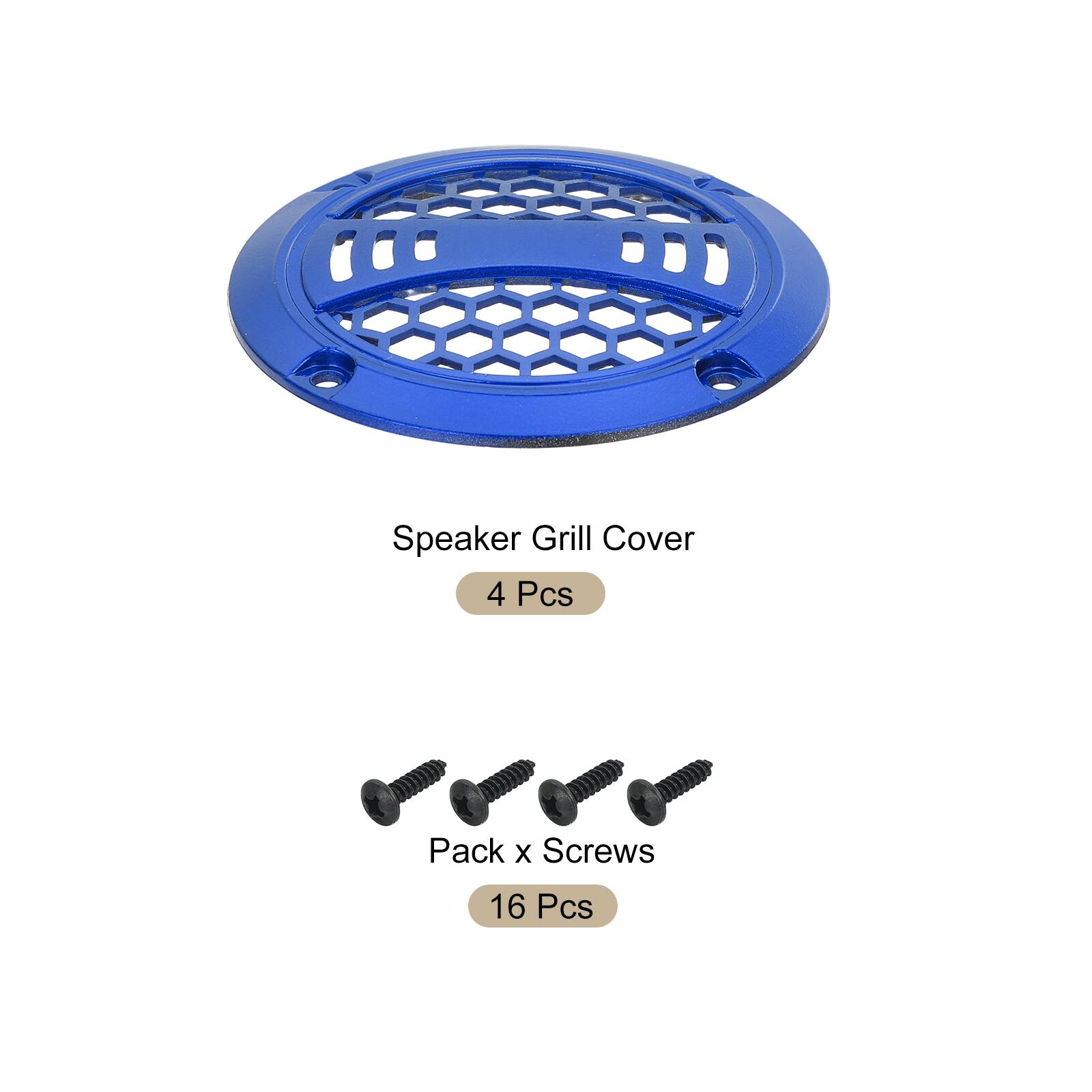 Speaker Grill Cover 4 Pcs Pack x Screws 16 Pcs