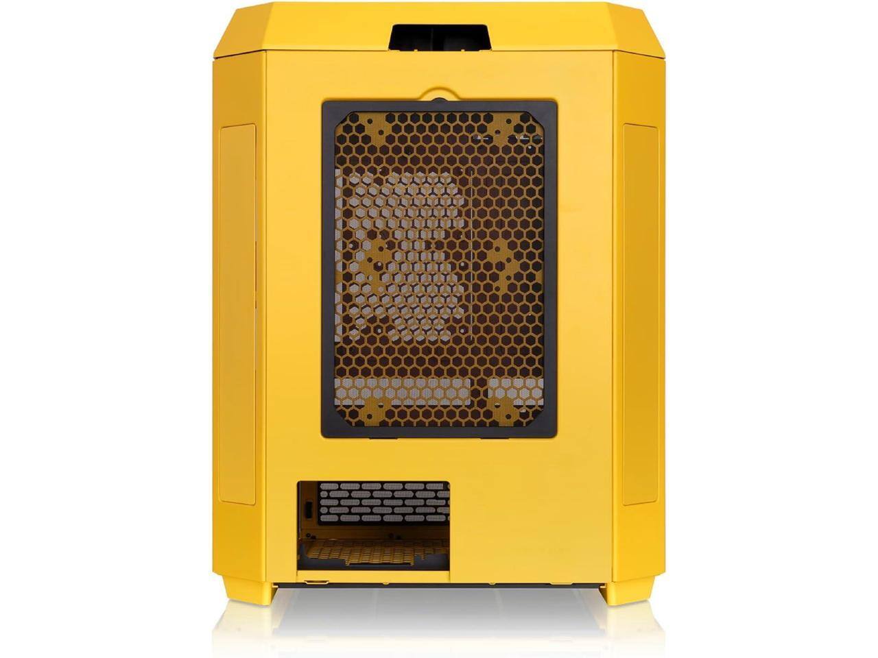Alt View 2. Thermaltake - Thermaltake Tower 600; 2x140mm Fans; 420mm Rad; 400mm GPU; Hidden Connectors; Rotatable Slots; Butter Caramel - Butter Caramel.