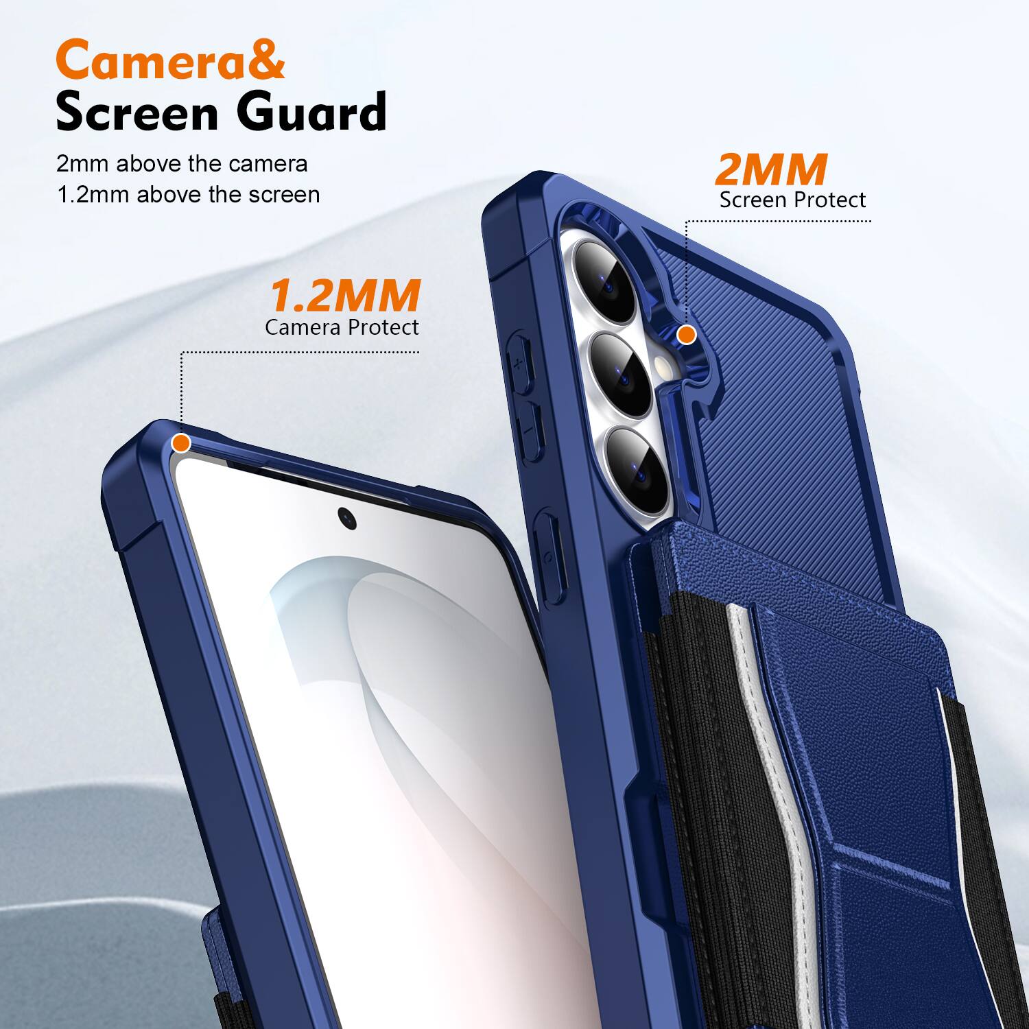 Camera & Screen Guard  
2mm above the camera  
1.2mm above the screen  

1.2MM Camera Protect  
2MM Screen Protect