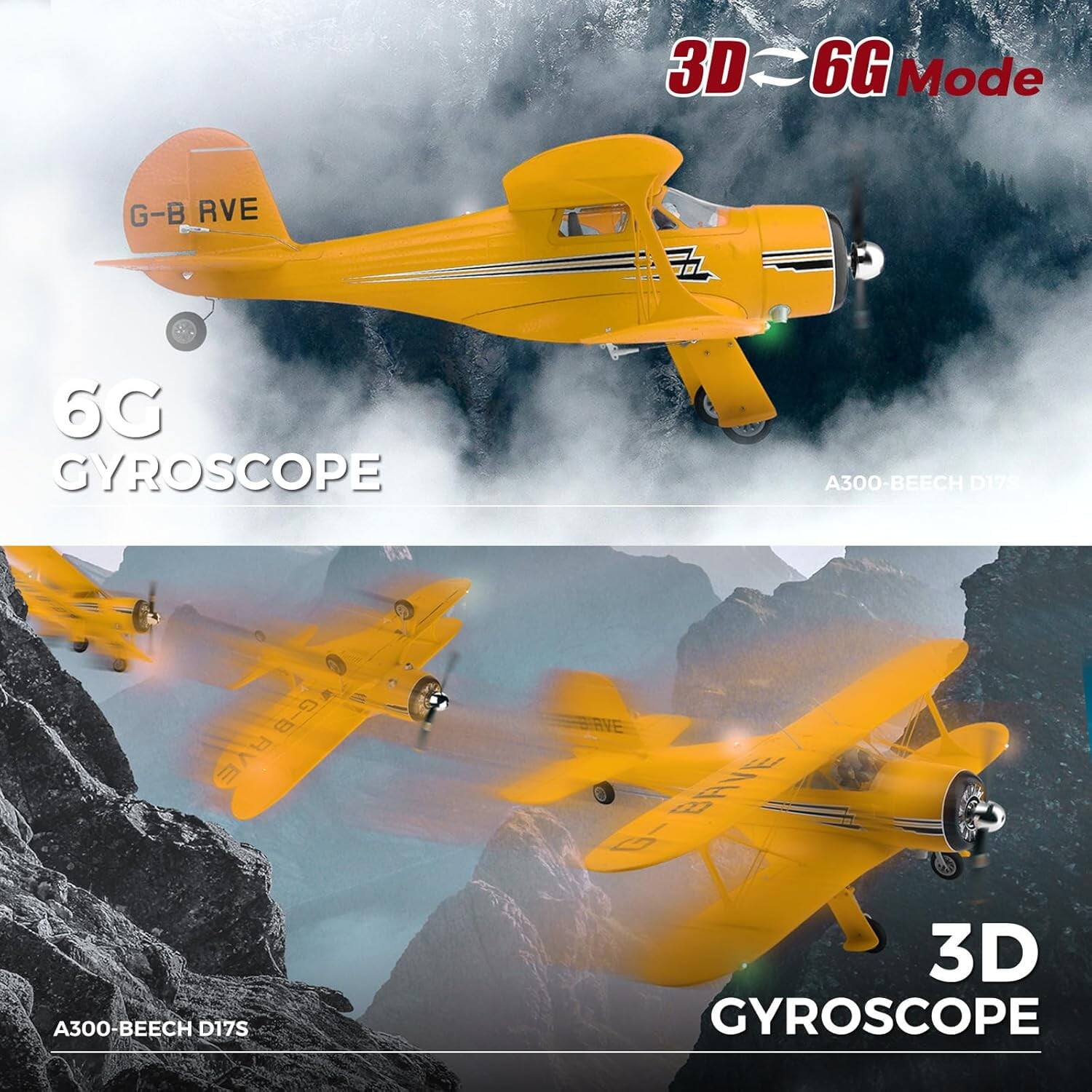 3D
6G Mode
G-B RVE
60 GYROSCOPE
A300-BEECH D17S
A300-BEECH D17S
BIAVE G- BAVE 3D GYROSCOPE