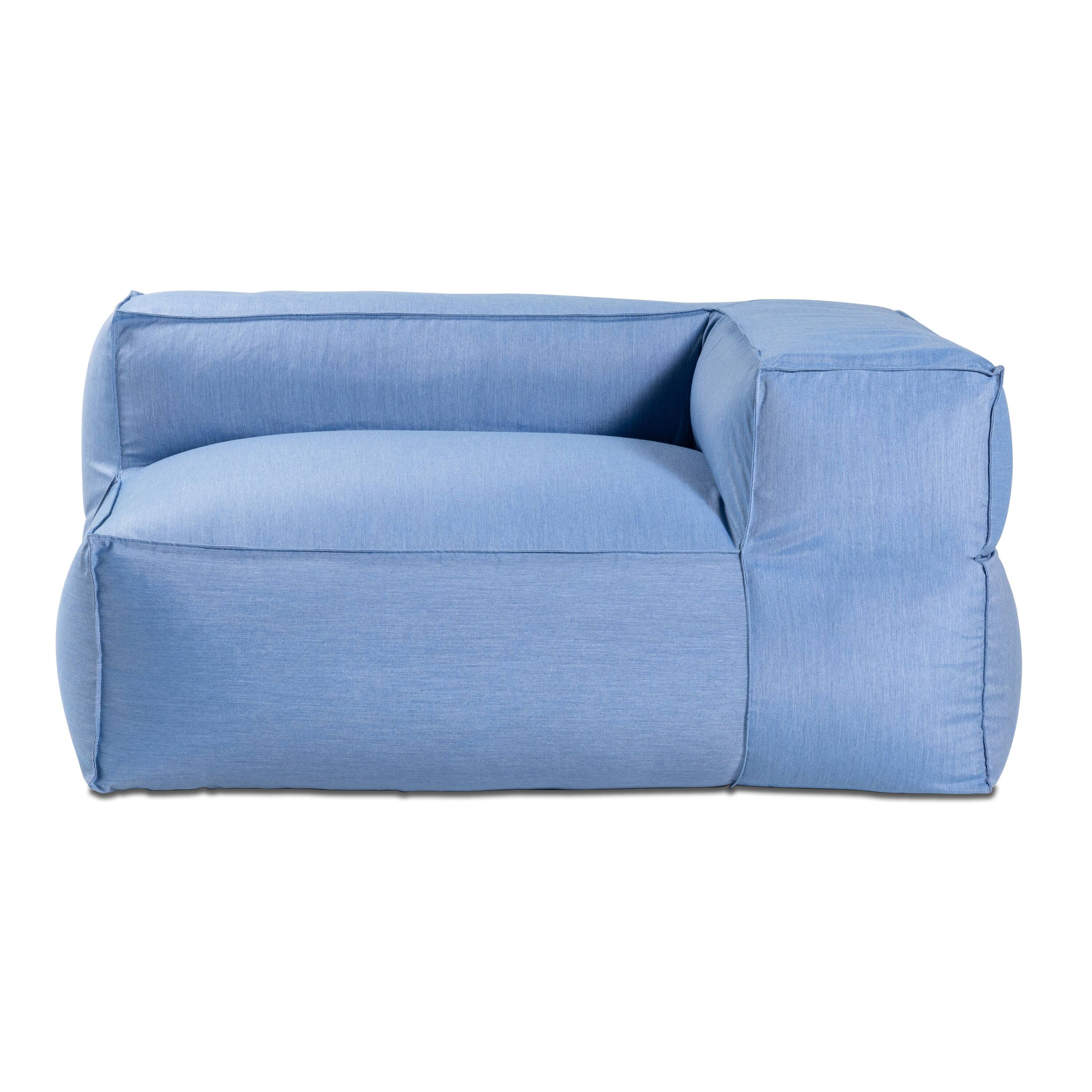 Alt View 2. Jaxx - Baya Outdoor Left Corner - Sunbrella, Ocean Blue - Ocean Blue.