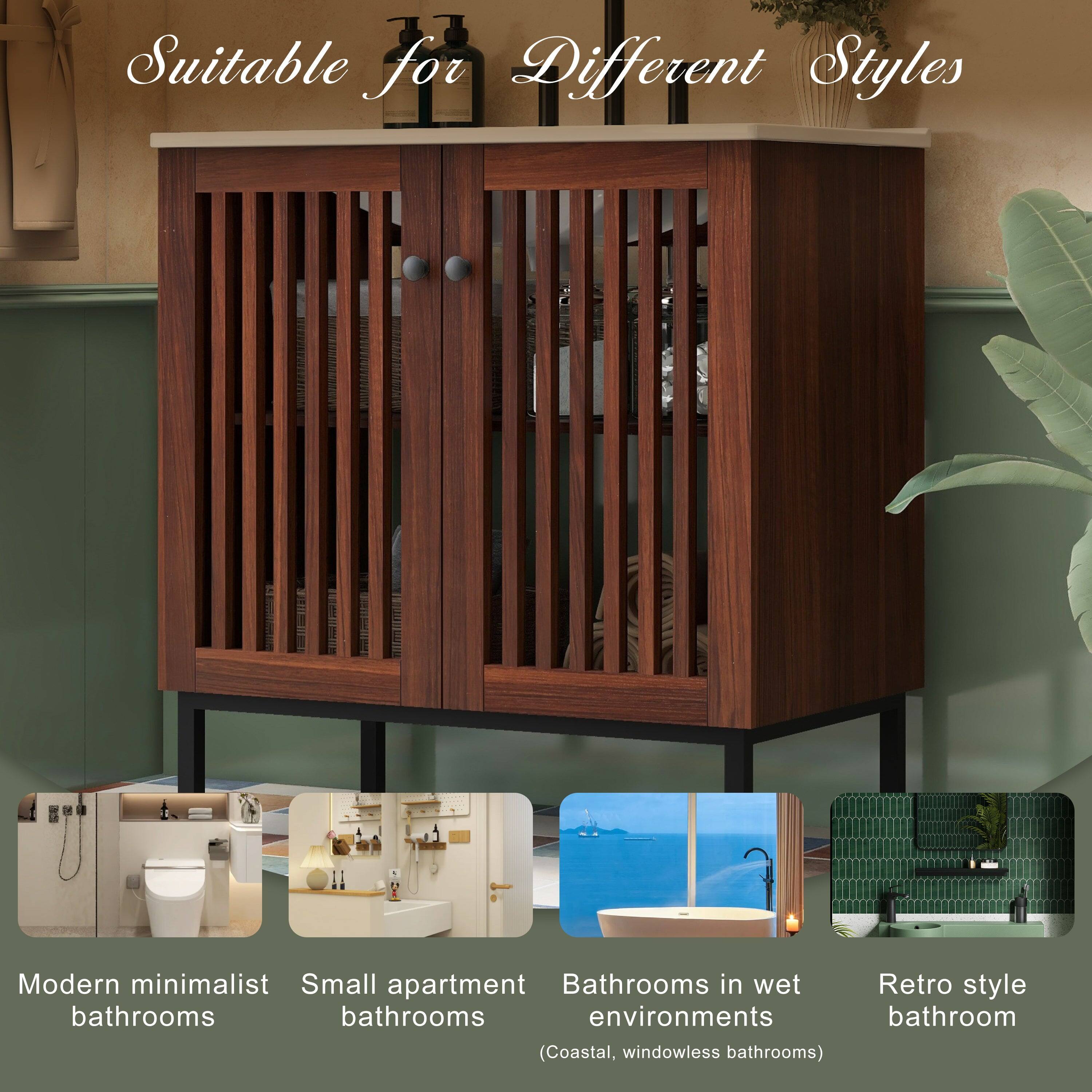 Suitable for Different Styles

Modern minimalist bathrooms

Small apartment bathrooms

Bathrooms in wet environments (Coastal, windowless bathrooms)

Retro style bathroom