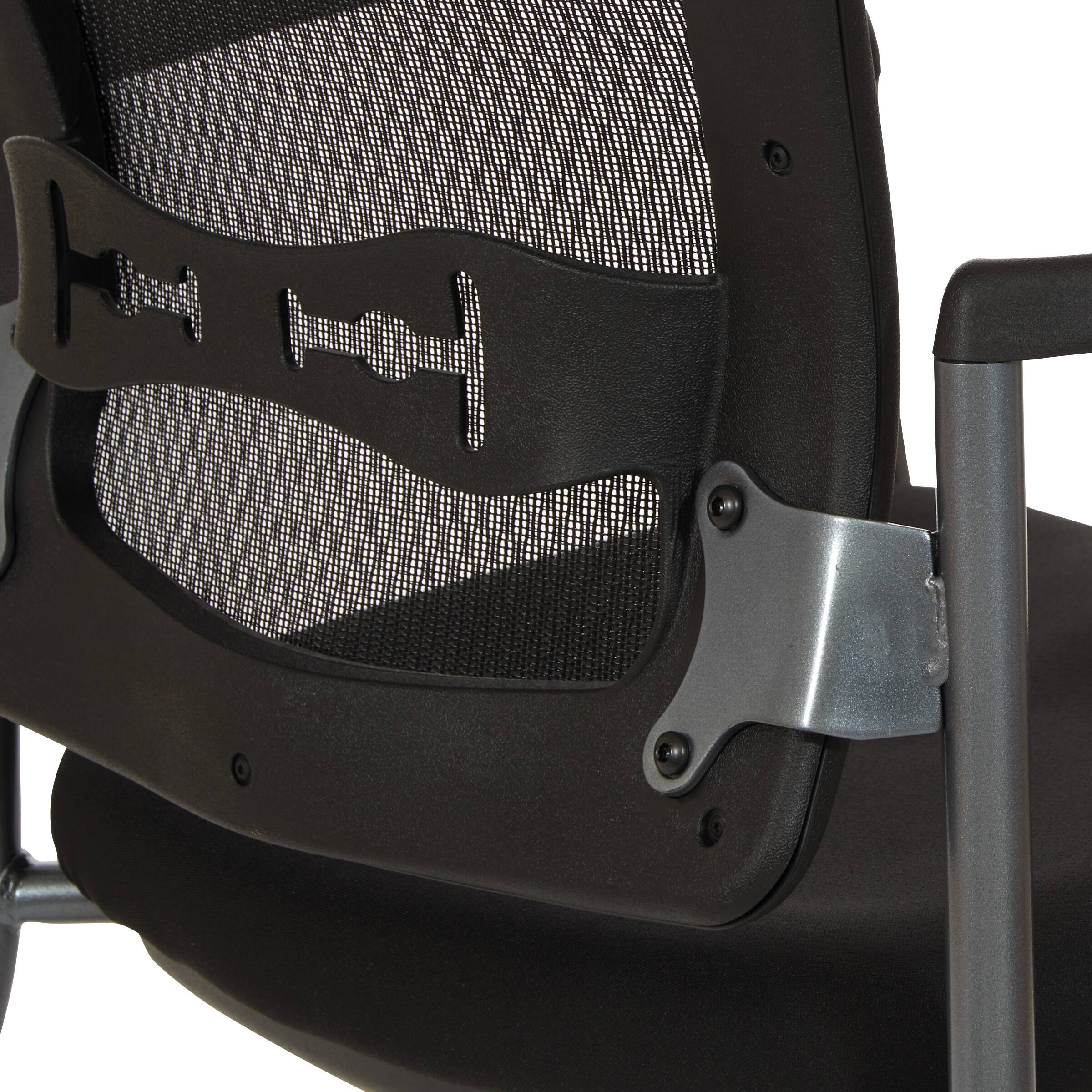 Alt View 2. Office Star Products - Titanium Visitors Chair with Arms - Coal.