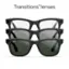 Transitions' lenses are made by Ray-Ban.