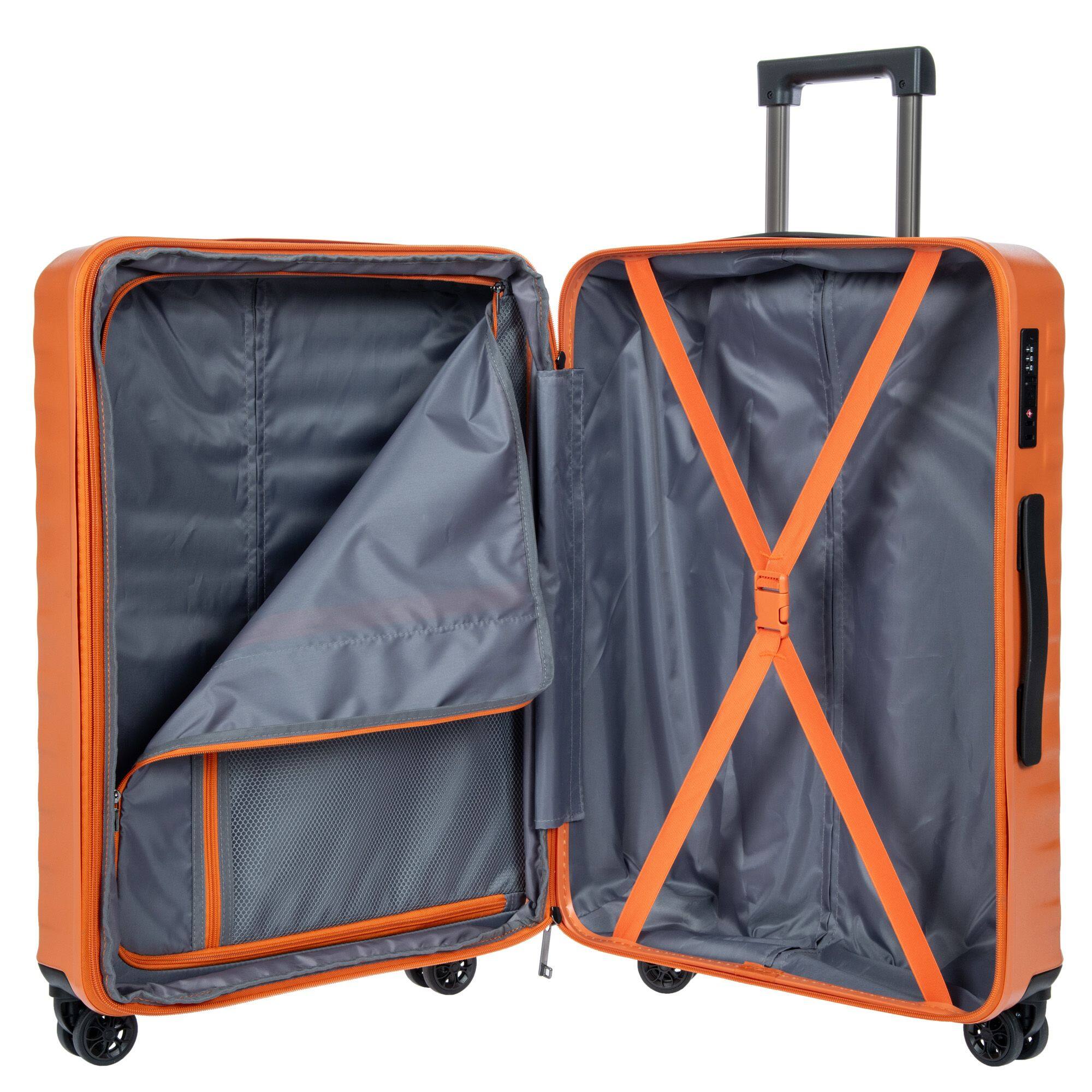 Back. Bric's - Nausicaa Hardside Expandable 27" Medium Checked Spinner Luggage - Orange.