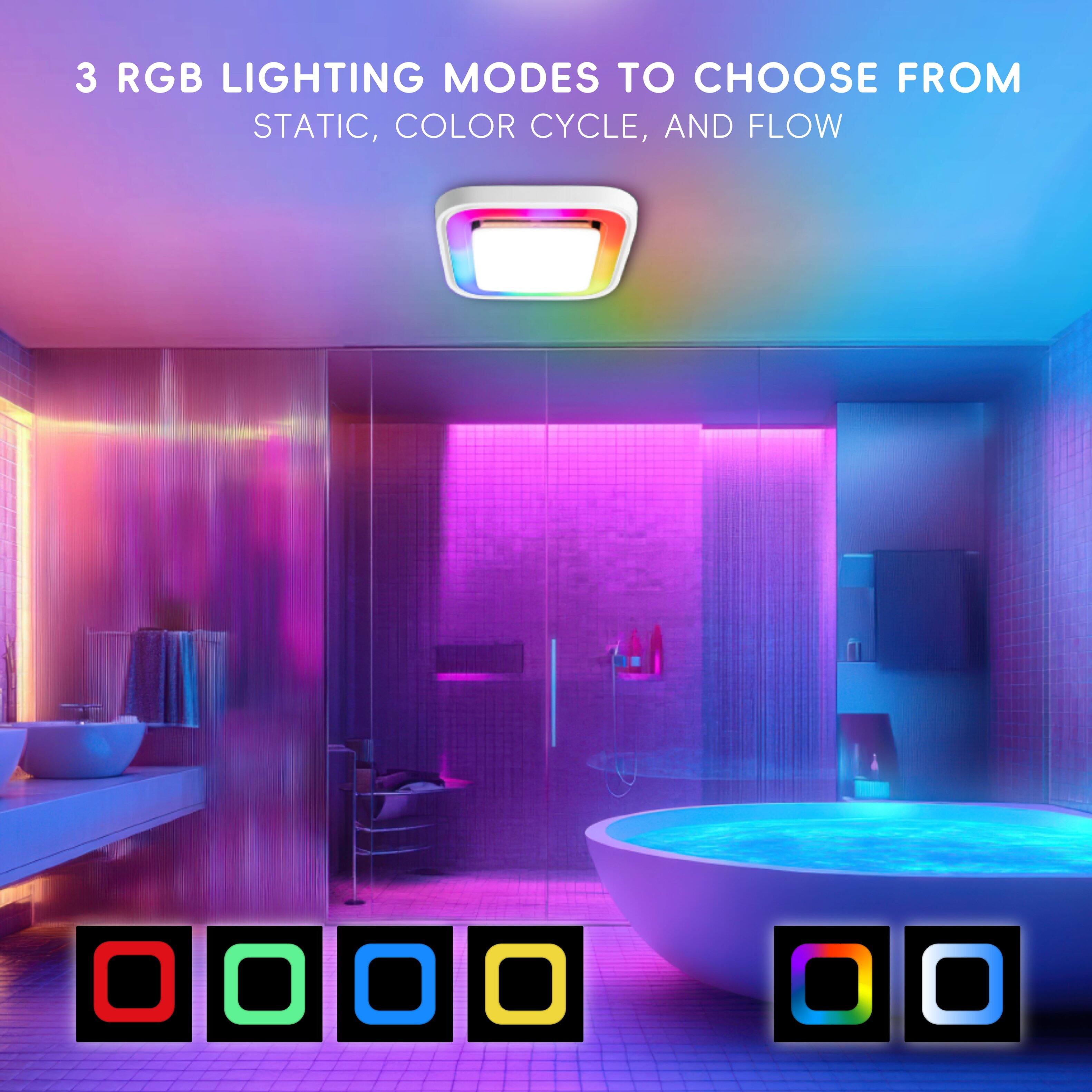 3 RGB LIGHTING MODES TO CHOOSE FROM: STATIC, COLOR CYCLE, AND FLOW