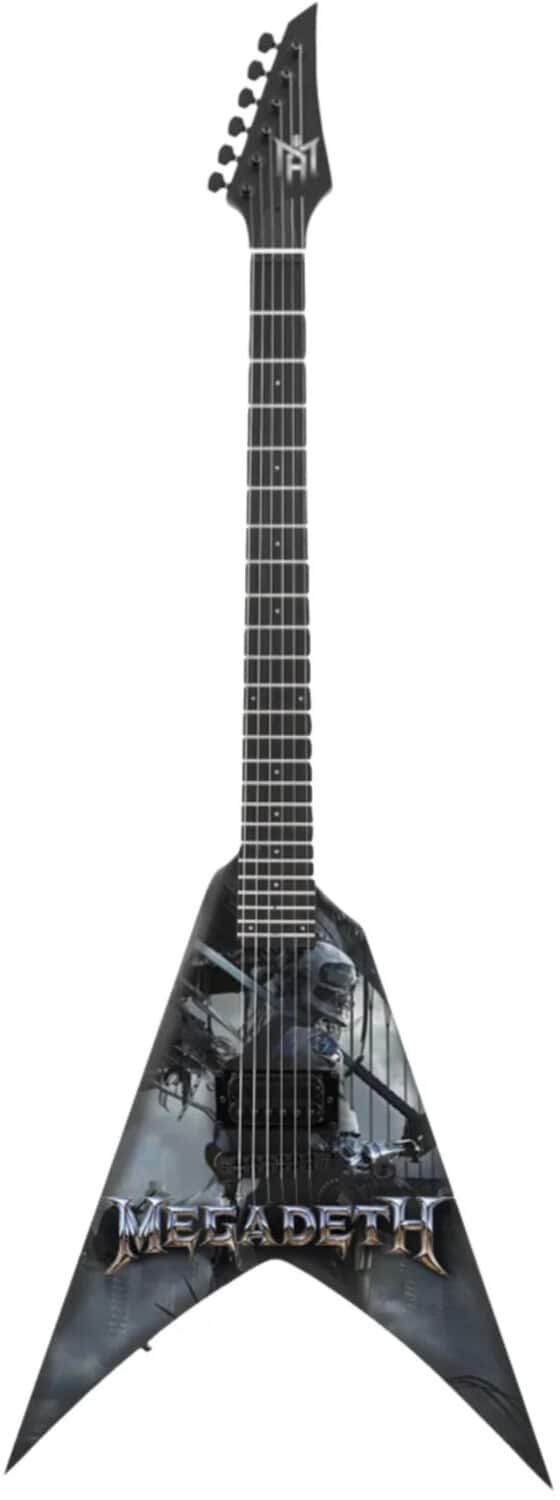 PopMarket - Megadeth - The Mini Axe - Megadeth - Dystopia - Mini Guitar Replica Collectible - COLLECTIBLES - Multicolor price history on PriceWatchPro