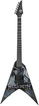 PopMarket - Megadeth - The Mini Axe - Megadeth - Dystopia - Mini Guitar Replica Collectible - COLLECTIBLES - Multicolor