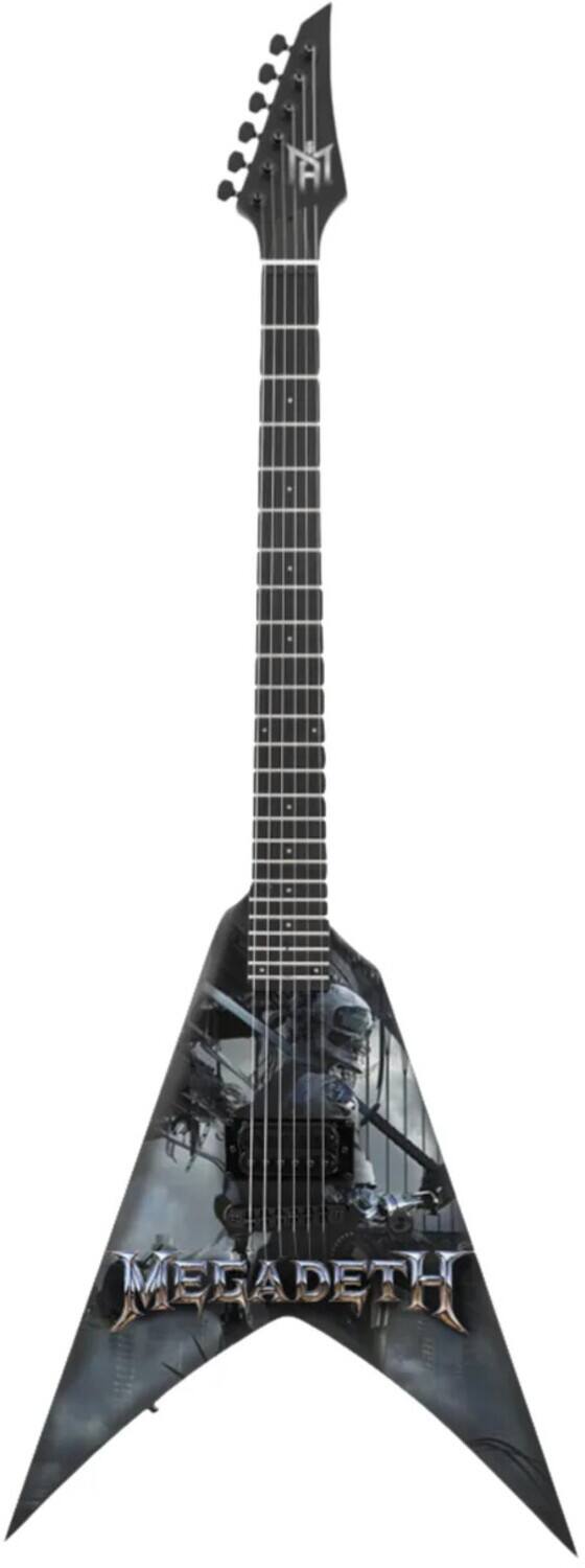 Front. PopMarket - Megadeth - The Mini Axe - Megadeth - Dystopia - Mini Guitar Replica Collectible   - COLLECTIBLES - Multicolor.