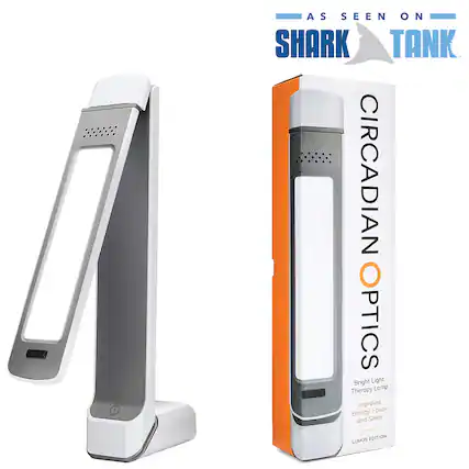 AS SEEN ON SHARK TANK. CIRCADIAN OPTICS Bright Light Therapy Lamp Improves Energy, Focus and Sleep LUMOS EDITION