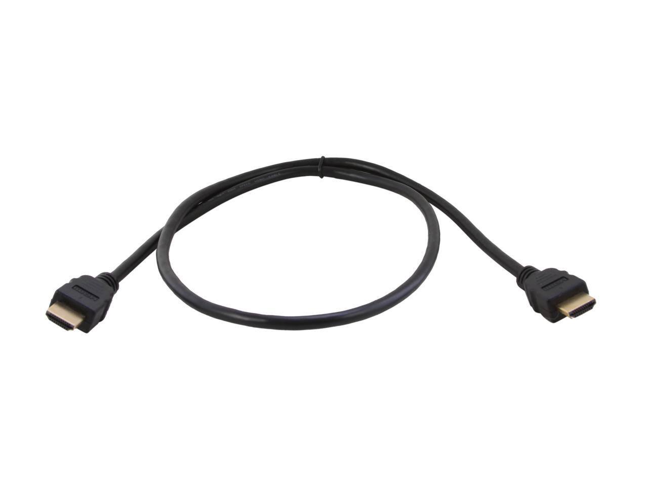 Alt View 1. Nippon Labs - Nippon Labs HDMI-HS-3 3 ft. HDMI 2.0 Male to Male High Speed Cable with Ethernet Channel, Black.