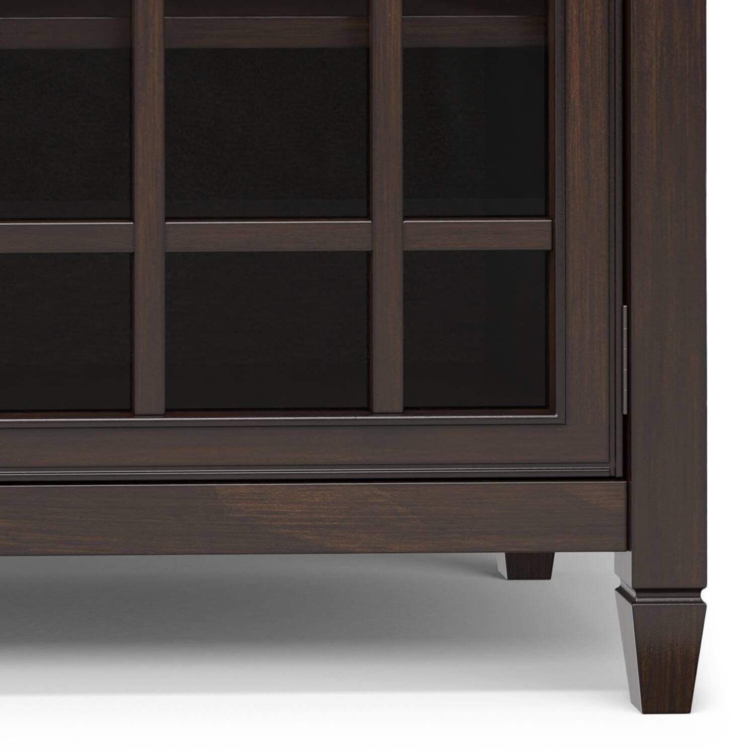 Alt View 6. Simpli Home - Simpli Home Connaught 60 inch Wide Solid Wood Sideboard Buffet in Chestnut Brown - Chestnut Brown.