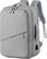Left. SaharaCase - Water Resistant Backpack with USB Charging port and fits up to 17.3" laptop - Storm Gray.