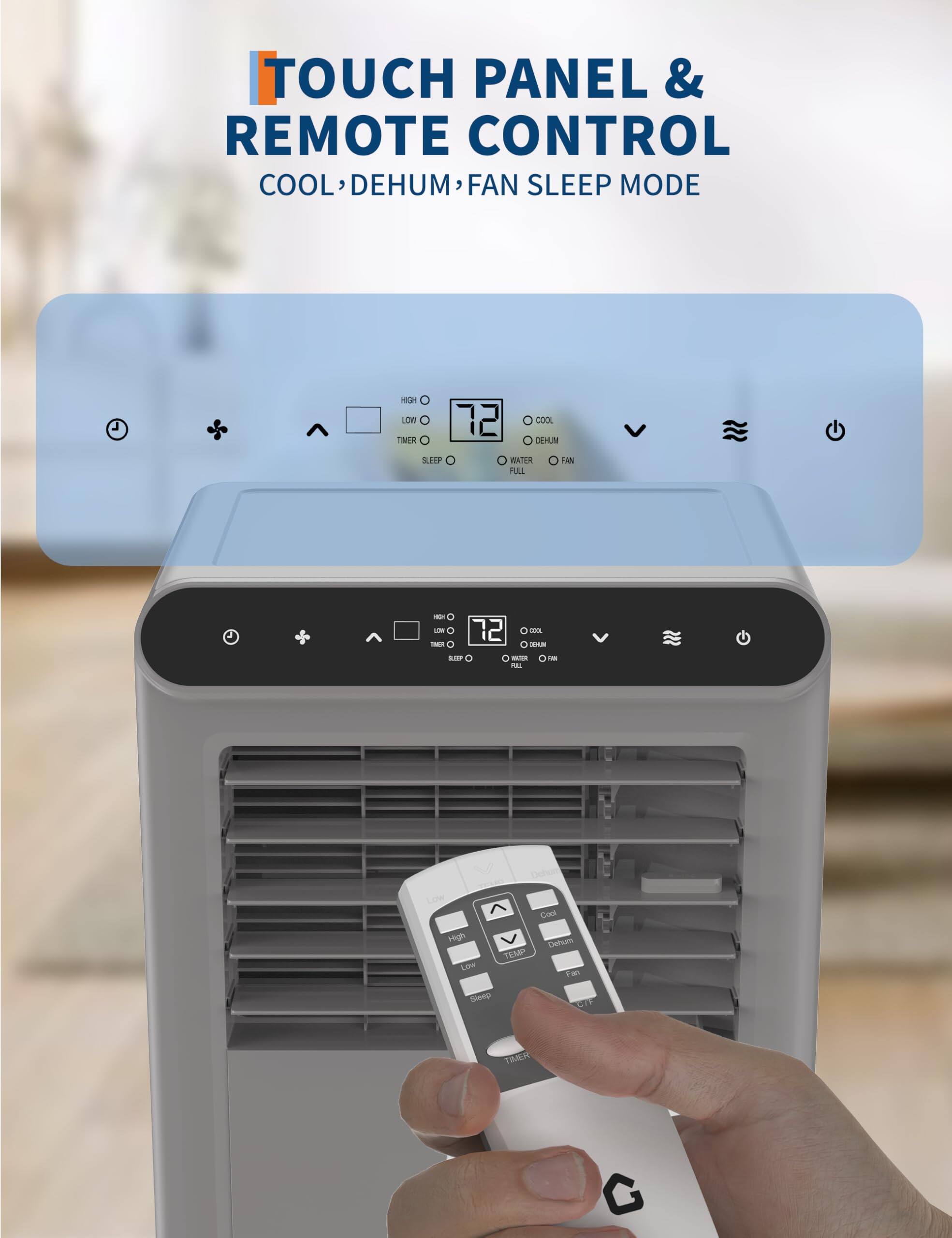 TOUCH PANEL & REMOTE CONTROL  
COOL, DEHUM, FAN SLEEP MODE