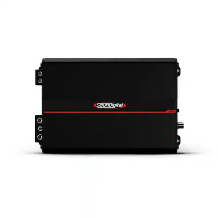 Front. SounDigital - SounDigital XP 3000.1 Monoblock 3000 watt RMS at 2 Ohm Amplifier - Black.