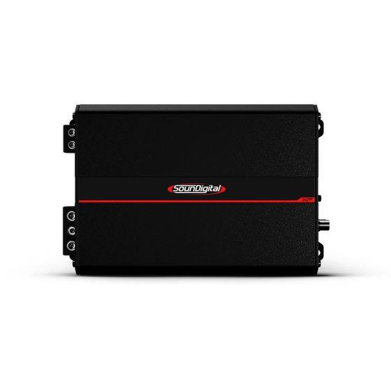 Front. SounDigital - SounDigital XP 3000.1 Monoblock 3000 watt RMS at 2 Ohm Amplifier - Black.