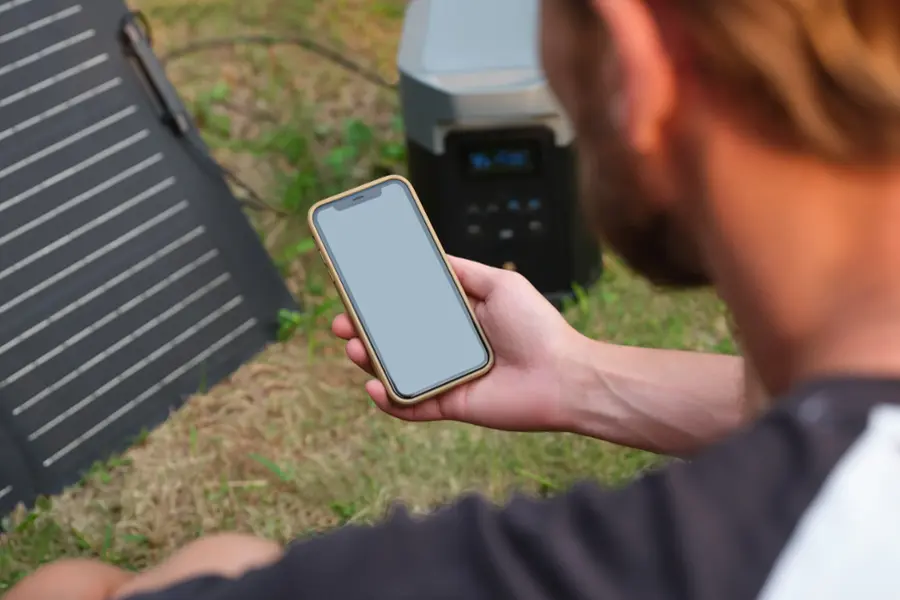 Alt View 28. EcoFlow - DELTA 2 MAX 2048Wh Portable Power Station - Black.