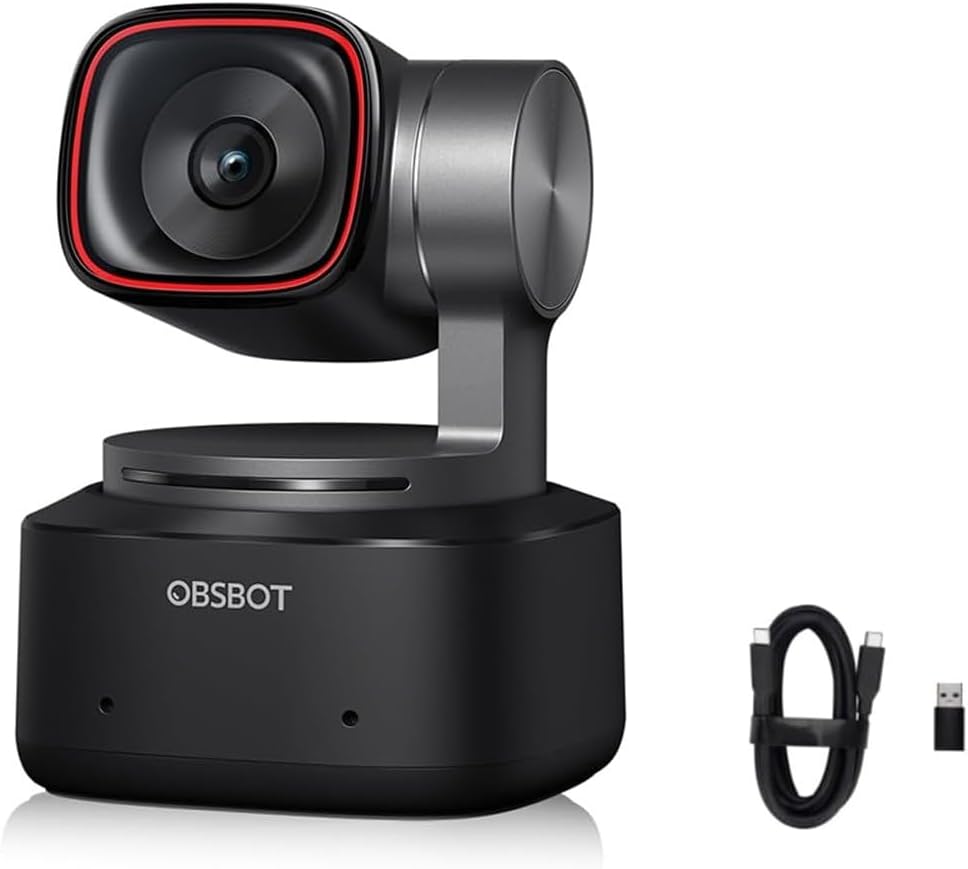 Alt View 2. OBSBOT - Tiny 2 4K AI Webcam PTZ Voice/Gesture Control, AI Tracking | Ideal for Streaming.
