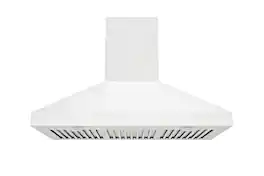 Hauslane - 36 inches - Convertible - Wall Range Hood - Matte White