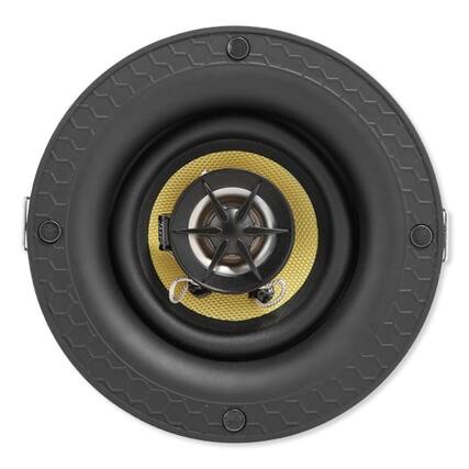 Front. Lithe Audio - 3 In. Spot ceiling Speaker - Black.