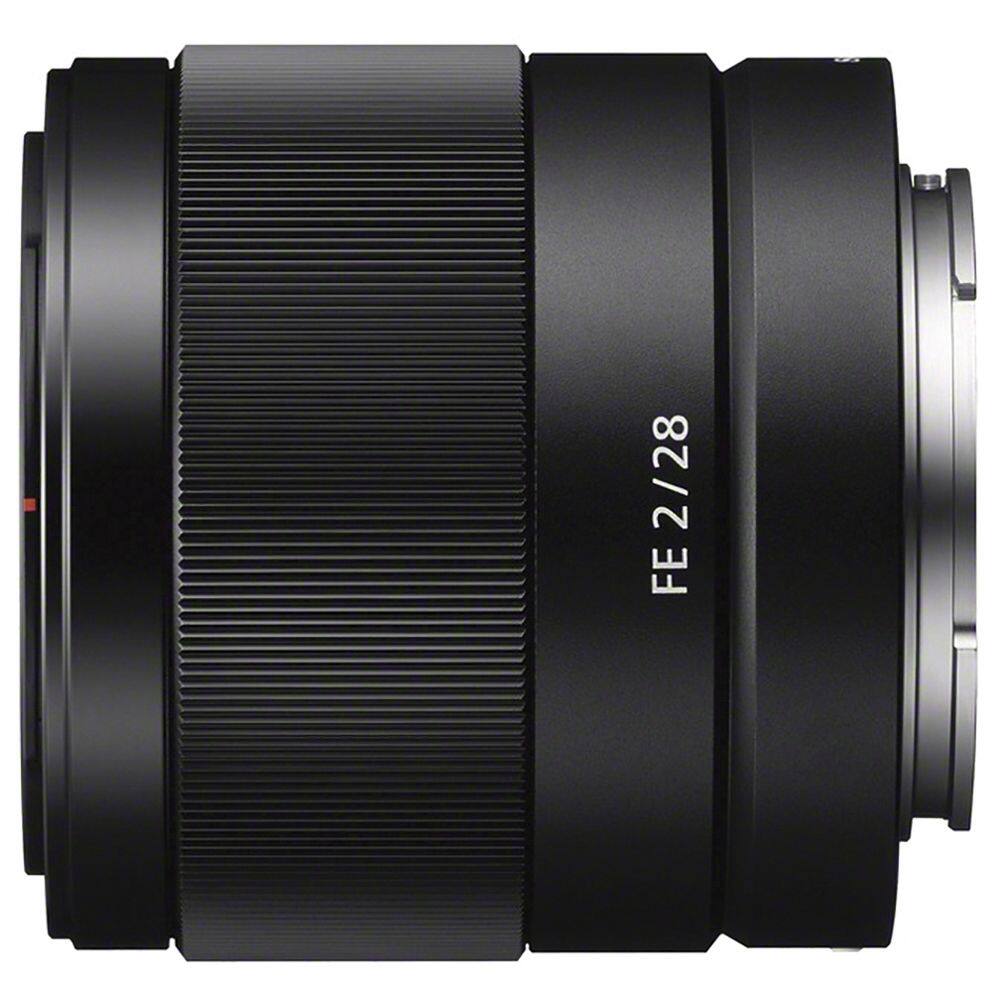 Alt View 2. Sony - Sony FE 28mm f/2 Lens (SEL28F20) + Filter Kit + Lens Pouch + Cap Keeper + More - Bundle - Black.