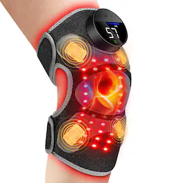 Live At Space - 4-Zone Red Light Therapy Brace with Heat & Vibration for Elbow Shoulder Recovery - 642146674655