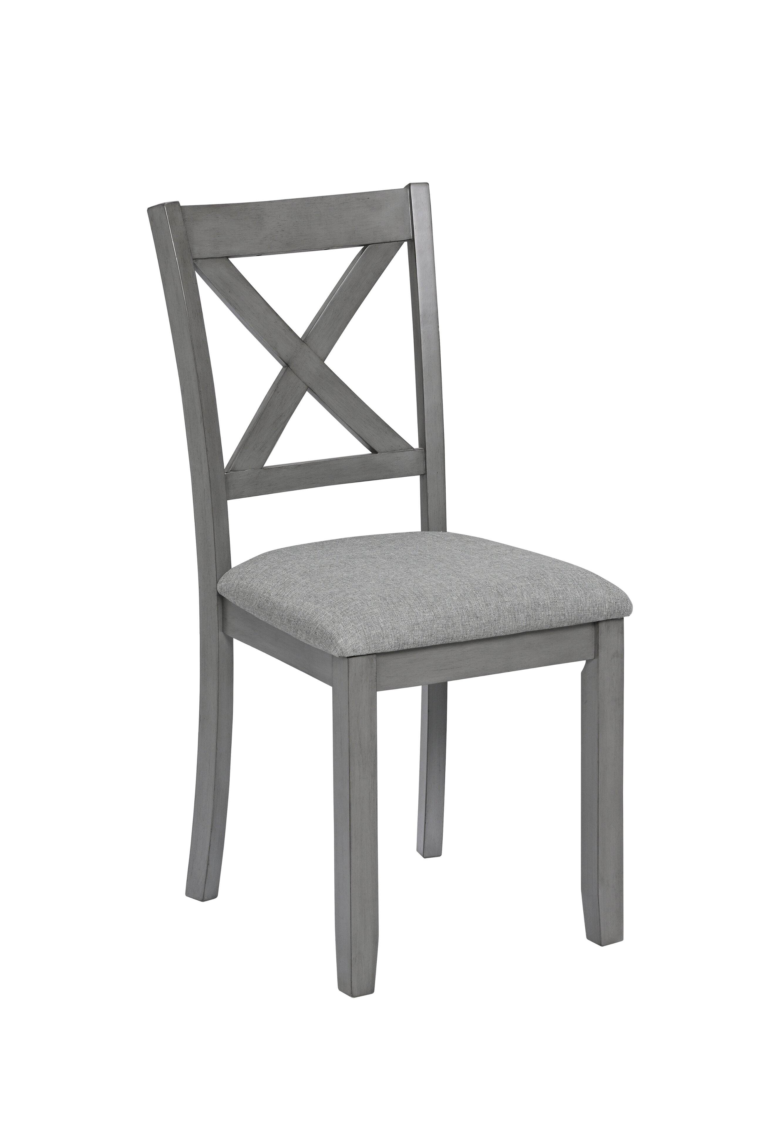Alt View 8. Loheer - Loheer 6 Piece Dining Table Set for 6, Gray Rectangular Wood Table with Upholstered Chairs and Bench - Gray.