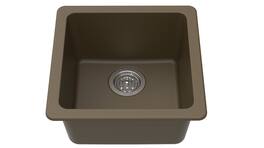 Winpro - Granite Composite 17 in. Dual Mount Bar Sink - Mocha